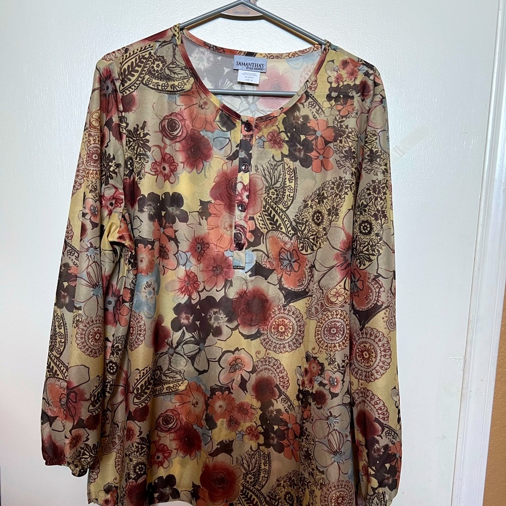 Semi-Sheer Blouse